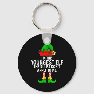 Chaveiro Eu sou o mais jovem Elf Matching Family Christmas