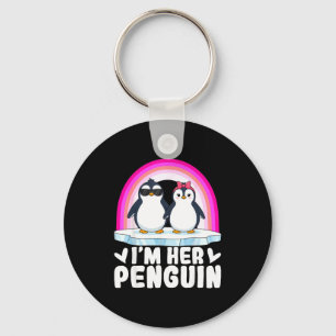 Chaveiro Eu sou o pinguim dela Casal de correspondência no 