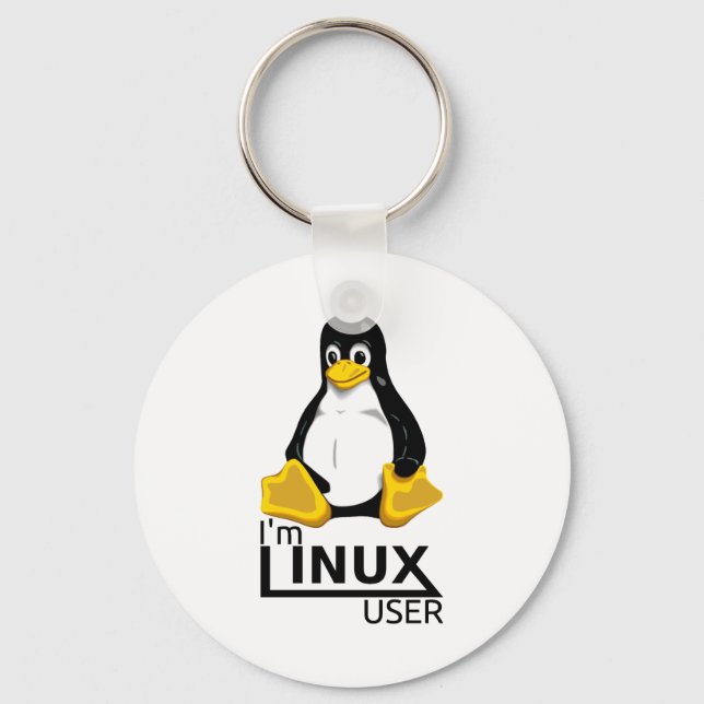 Chaveiro Eu sou o usuário do Linux (Frente)