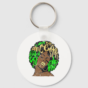 Chaveiro Eu Sou os Sonhos dos Meus Ancestrais Rainha Afro N