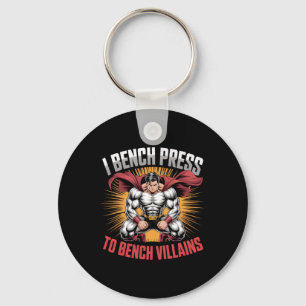 Chaveiro Eu Sou Presente Em Bench Villains Anime Hero Gym M