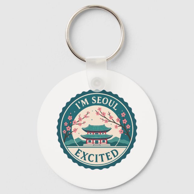 Chaveiro Eu sou Seoul Excitado Coreia (Frente)