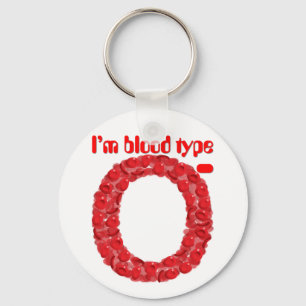 Chaveiro Eu sou tipo sanguíneo O negativo