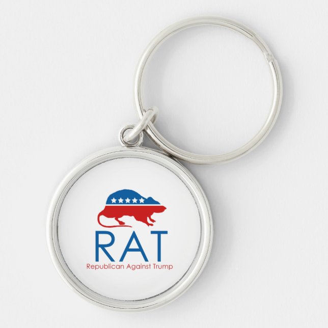 Chaveiro Eu sou um R.A.T. Republicano Contra Trump (Frente)