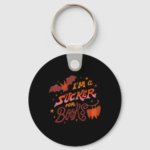 Chaveiro Eu sou um Sucker para o Dia das Bruxas de Livros