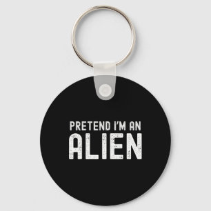 Chaveiro Eu sou uma Alienígena Engraçada e preguiçosa, Figu
