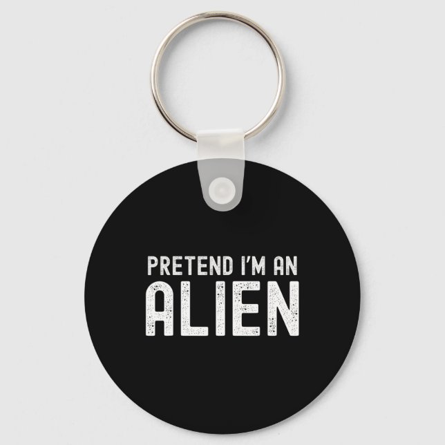 Chaveiro Eu sou uma Alienígena Engraçada e preguiçosa, Figu (Frente)