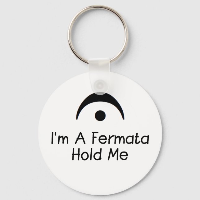 Chaveiro Eu sou uma Fermata me segura (Frente)