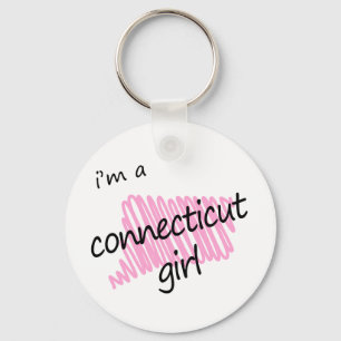 Chaveiro Eu sou uma menina de Connecticut