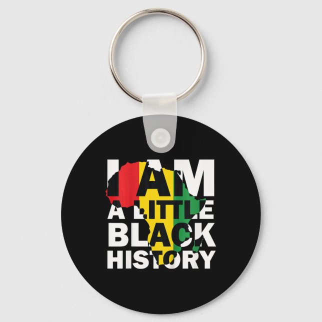 Chaveiro Eu Sou Uma Pequena História Negra Mês da História  (Frente)