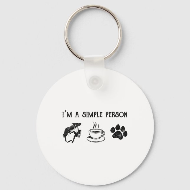 Chaveiro Eu Sou Uma Pessoa Simples Presente Para Cães De Ca (Frente)
