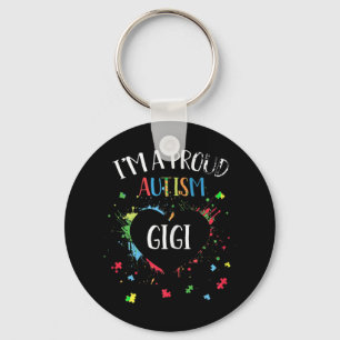 Chaveiro Eu sou uma t-shirt de consciência do Autismo Gigi
