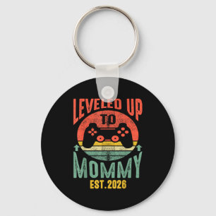 Chaveiro Eu Subi de Nível para Mamãe 2026 Anúncio de Gravid