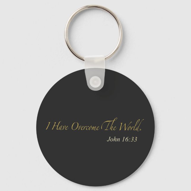 Chaveiro Eu Superei o Mundo João 16:33 (Frente)