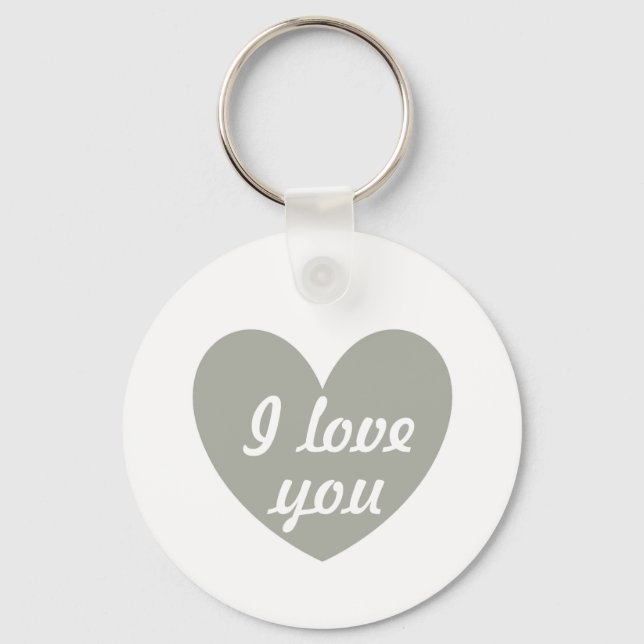 Chaveiro "Eu te amo" (Frente)