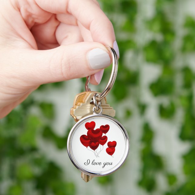 Chaveiro Eu Te Amo Chave Ring (Mão)