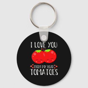 Chaveiro Eu Te Amo Desde Minha Cabeça Tomates Casal no Dia