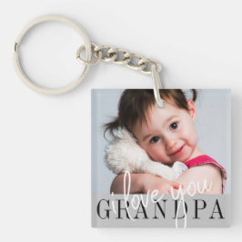 Chaveiro Eu Te Amo Foto Personalizada Do Avô