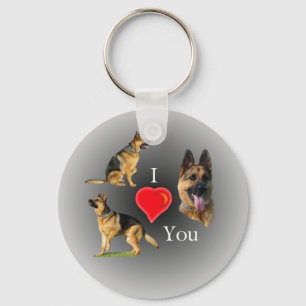 Chaveiro Eu Te Amo German shepherd