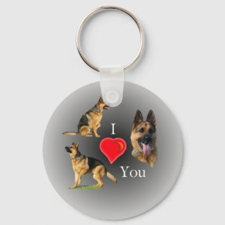Chaveiro Eu Te Amo German shepherd