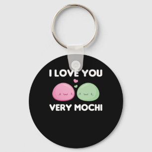 Chaveiro Eu Te Amo Muito Mochi - Sorvete Kawaii Mochi