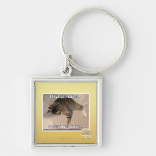 Chaveiro Eu te amo, sofá