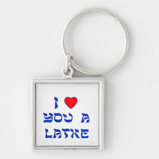 Chaveiro Eu te amo um Latke (Frente)