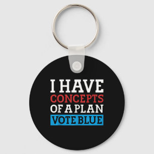 Chaveiro Eu Tenho Conceitos De Um Plano De Votação Blue Kam
