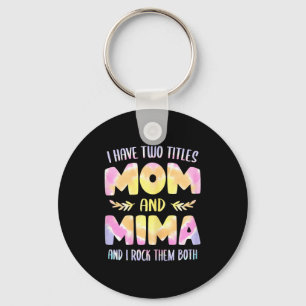 Chaveiro Eu tenho dois títulos mamãe e mima vovó dia das mã
