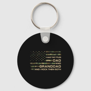 Chaveiro Eu Tenho Dois Títulos Pai E Dia de os pais Do Avô