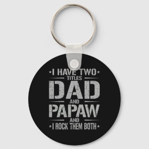 Chaveiro Eu Tenho Dois Títulos Papai E Vovô Engraçado Dia D