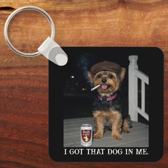 Chaveiro Eu Tenho Esse Cachorro Em Mim, Personalidade Engra (Frente)
