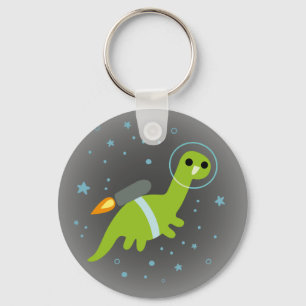 Chaveiro "Eu tenho Jetpack!" Brontosaurus do vôo com