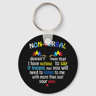 Chaveiro Eu Tenho Quebra-cabeça de Consciência Autista Não-