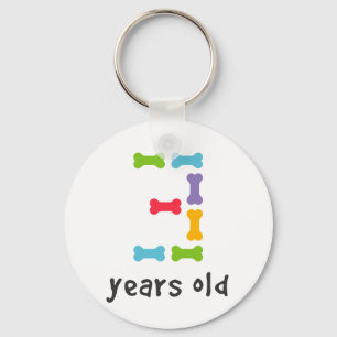 Chaveiro Eu tenho três anos