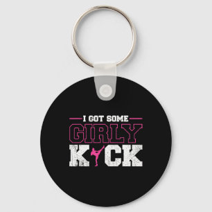 Chaveiro Eu tive uma aula de kickboxe feminina