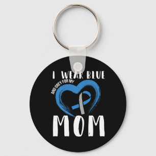 Chaveiro Eu Uso Azul E Cinza Para Diabetes Tipo 1 Da Minha 