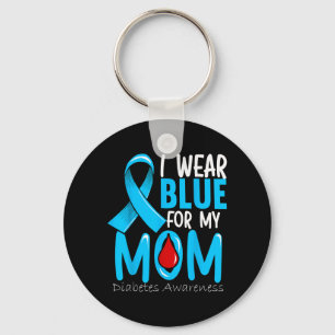 Chaveiro Eu Uso Azul Para Minha Mãe - Conscientização Sobre