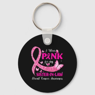 Chaveiro Eu Uso Rosa Para a Minha Cunhada Conscientização d