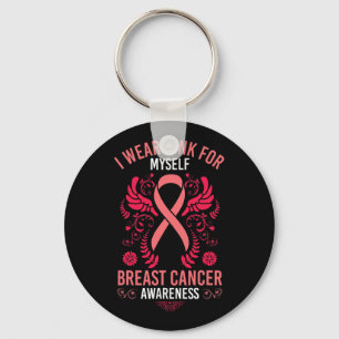 Chaveiro Eu Uso Rosa Por Mim Mesma Sobrevivente Câncer de M