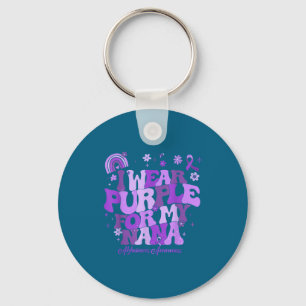 Chaveiro Eu uso roxo para a demência da minha nana alzheime
