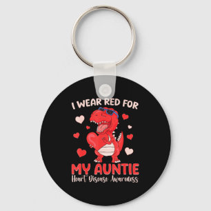 Chaveiro Eu Uso Vermelho Para a Consciencialização da Doenç