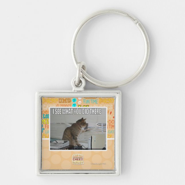 Chaveiro Eu ver o que você fez lá (Frente)