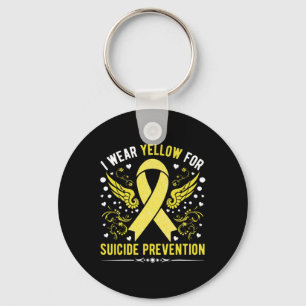 Chaveiro Eu Visto Amarelo Para A Sensibilização Para A Prev