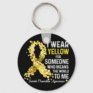 Chaveiro Eu Visto Amarelo Para Alguém Que Perca A Prevenção