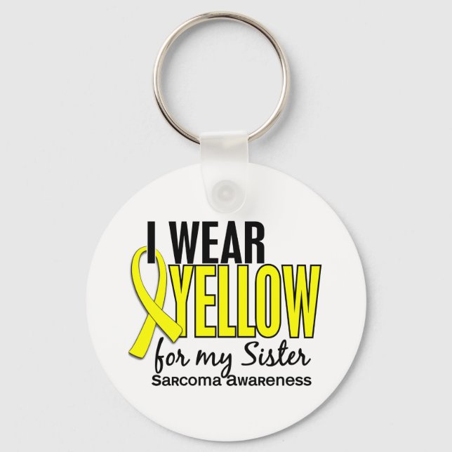 Chaveiro Eu Visto Amarelo Para Minha Irmã 10 Sarcoma (Frente)