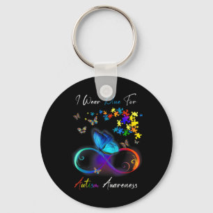 Chaveiro Eu Visto Azul Para Camisa De Consciência Autismo Q