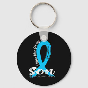 Chaveiro Eu Visto Azul Para Meu Filho Diabetes Sensibilizar