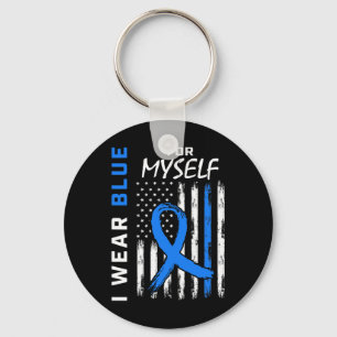Chaveiro Eu Visto Azul Para Mim Próprio Diabetes Consciênci