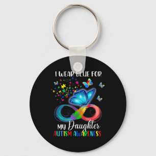 Chaveiro Eu Visto Azul Para Minha Filha Autismo Consciência